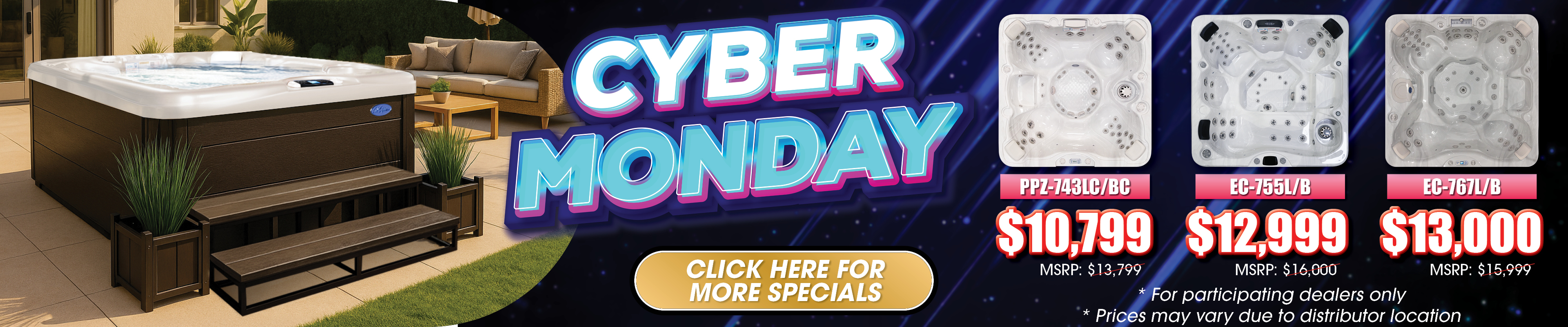 Calspas hot tub being used in a family setting - Carrollton