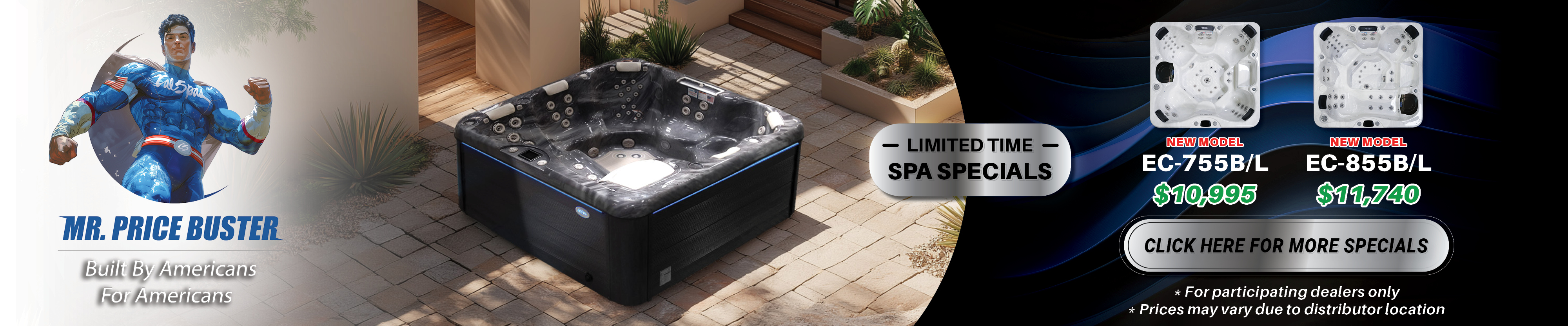 Calspas hot tub being used in a family setting - Carrollton